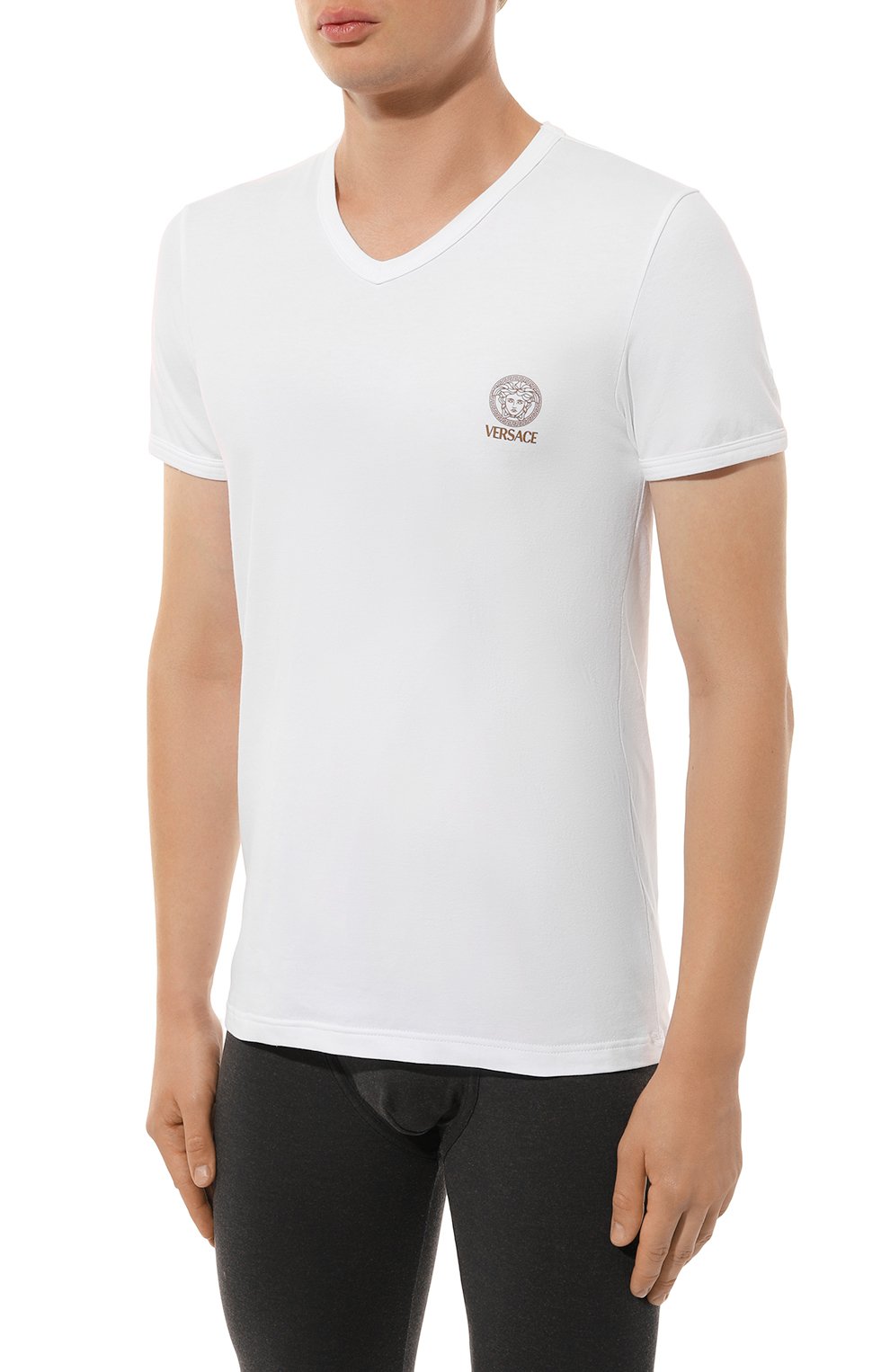 Хлопковая футболка VERSACE, арт. AUU01004/1A10011, фото 3