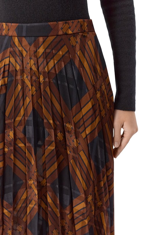 Шелковая юбка Saint Laurent 840529/Y4J61 Разноцветный  840529/Y4J61 Фото 5