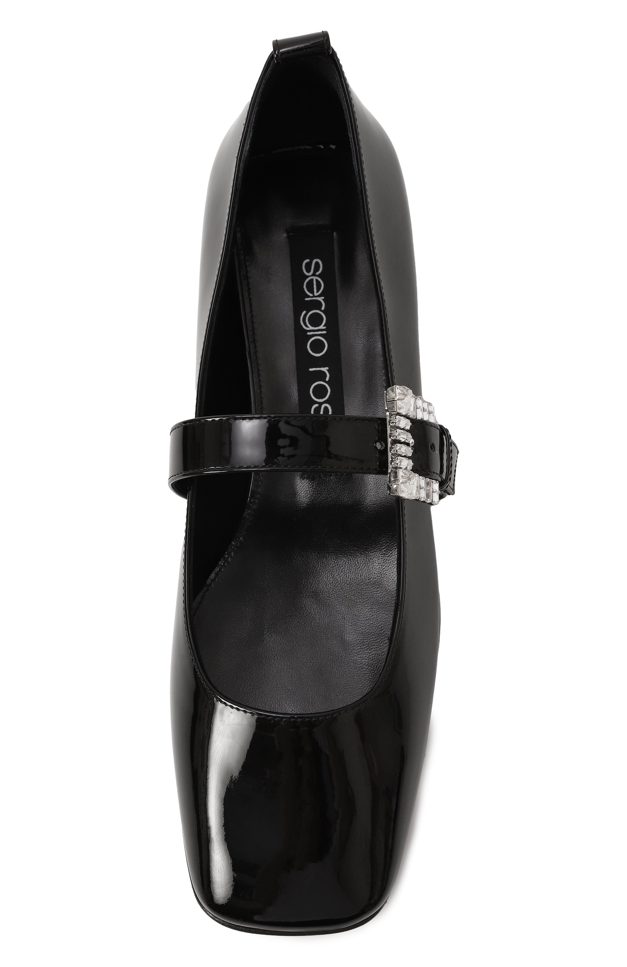 Кожаные балетки sr twenty buckle SERGIO ROSSI, арт. B07390-MVIV01, фото 6