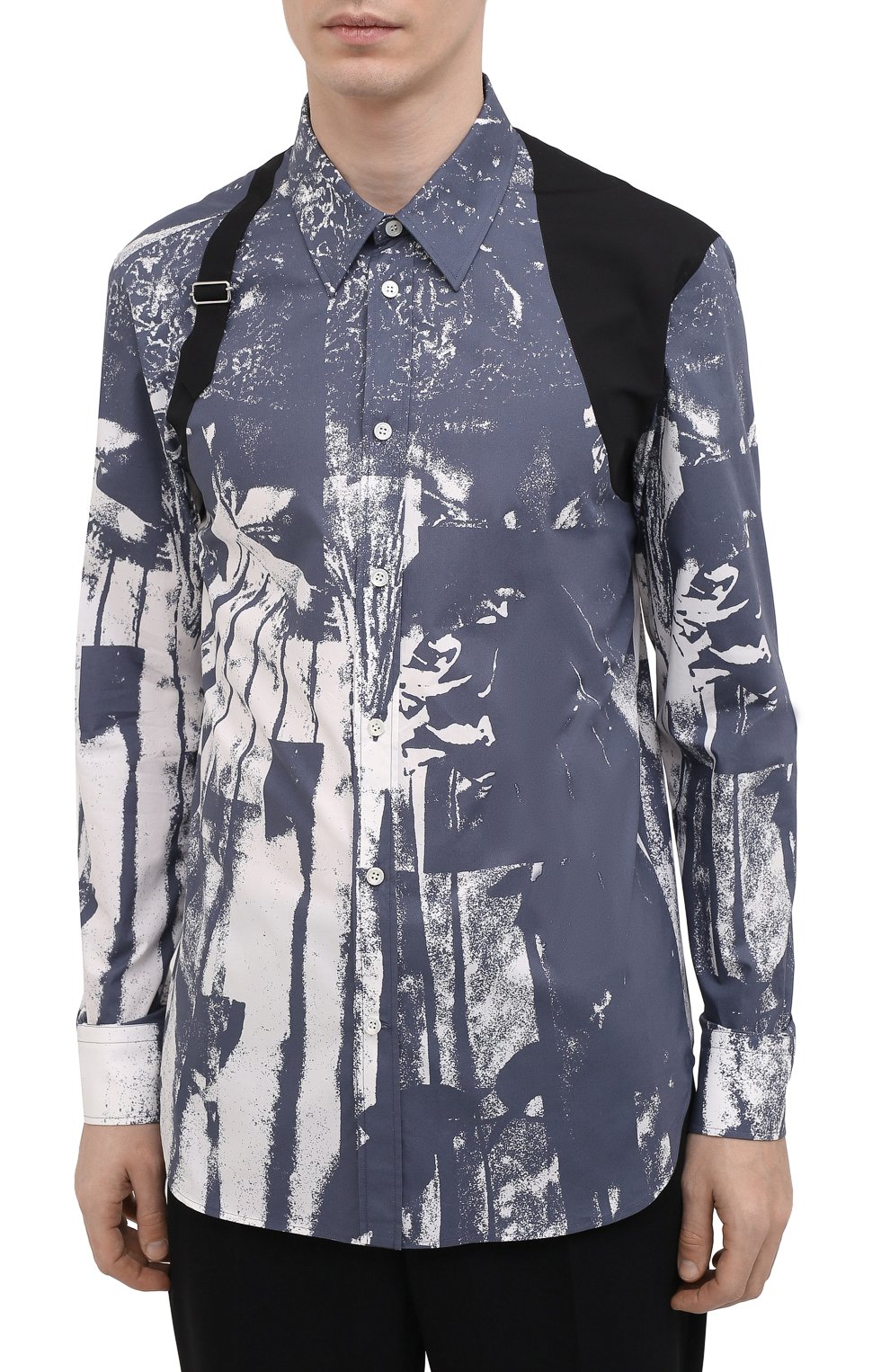 Хлопковая рубашка ALEXANDER MCQUEEN, арт. 649707/QQ044, фото 3