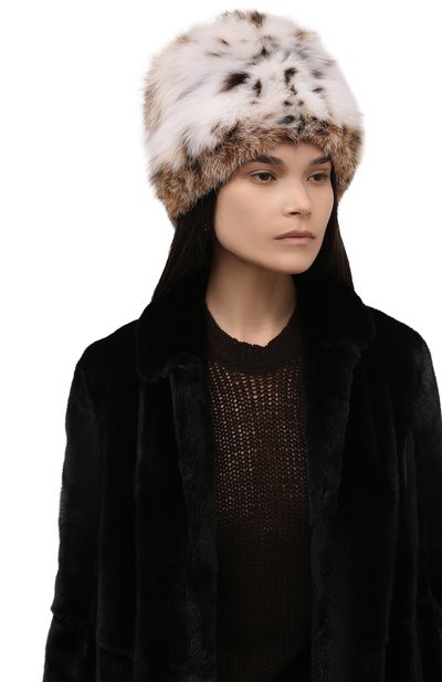 Женская шапка из меха рыси VICTORIA KUSENKOVA, арт. 066000052170