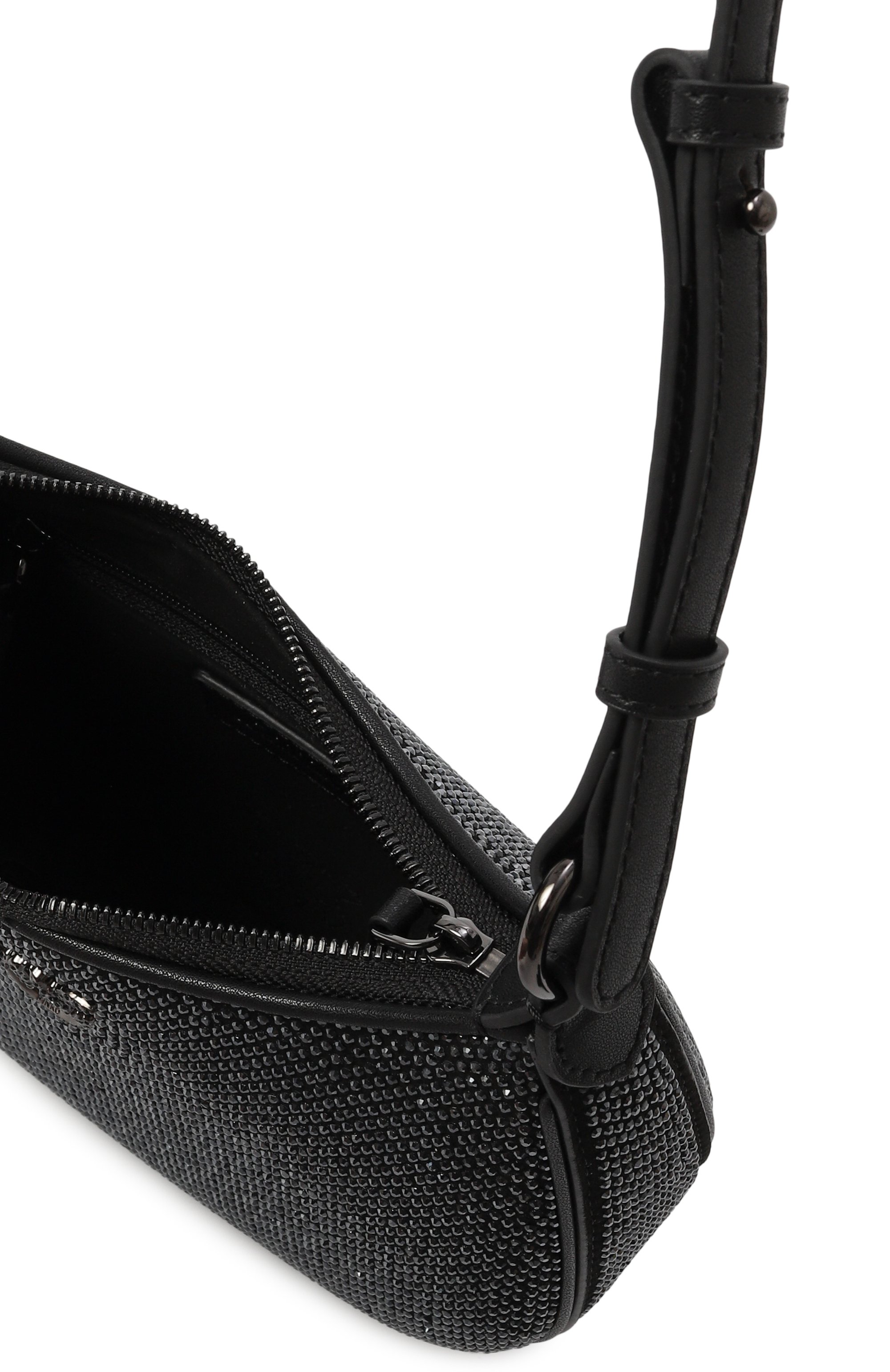 Сумка half moon PINKO черного цвета по цене 33700 руб., арт. 103538/A210, фото 5 Сумка half moon PINKO, арт. 103538/A210, фото 5