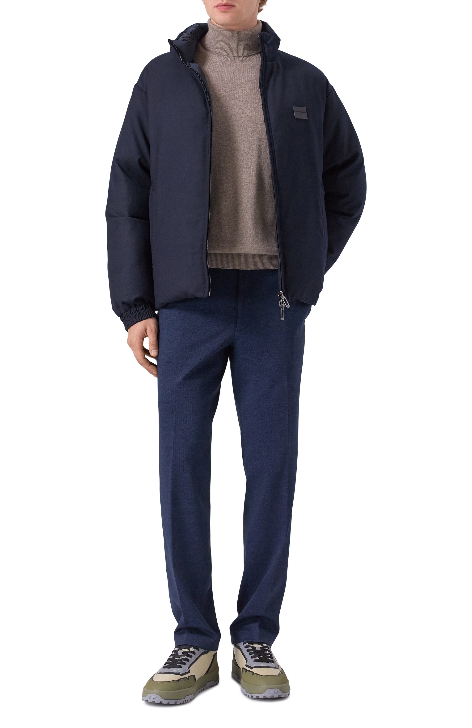 Брюки HUGO темно-синего цвета по цене 19950 руб., арт. 50544601, фото 2 Брюки HUGO, арт. 50544601, фото 2