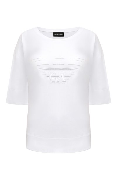 Женская хлопковая футболка EMPORIO ARMANI, арт. 3D2T7C/2JFNZ