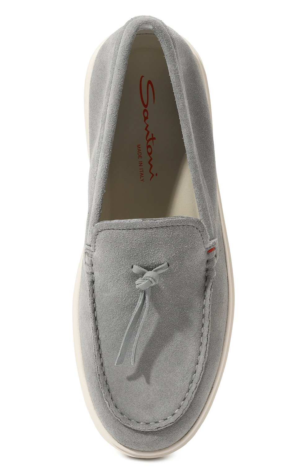 Замшевые лоферы SANTONI, арт. MBCD21439BARCSB5U48, фото 4
