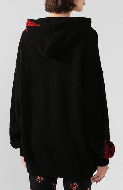 Худи из смеси шерсти и шелка ANN DEMEULEMEESTER, арт. 1902-4010-256-098, фото 4