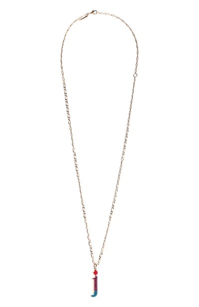 Кулон на цепочке alphabet j CHLOÉ, арт. CHC22SF04JBLQ, фото 1