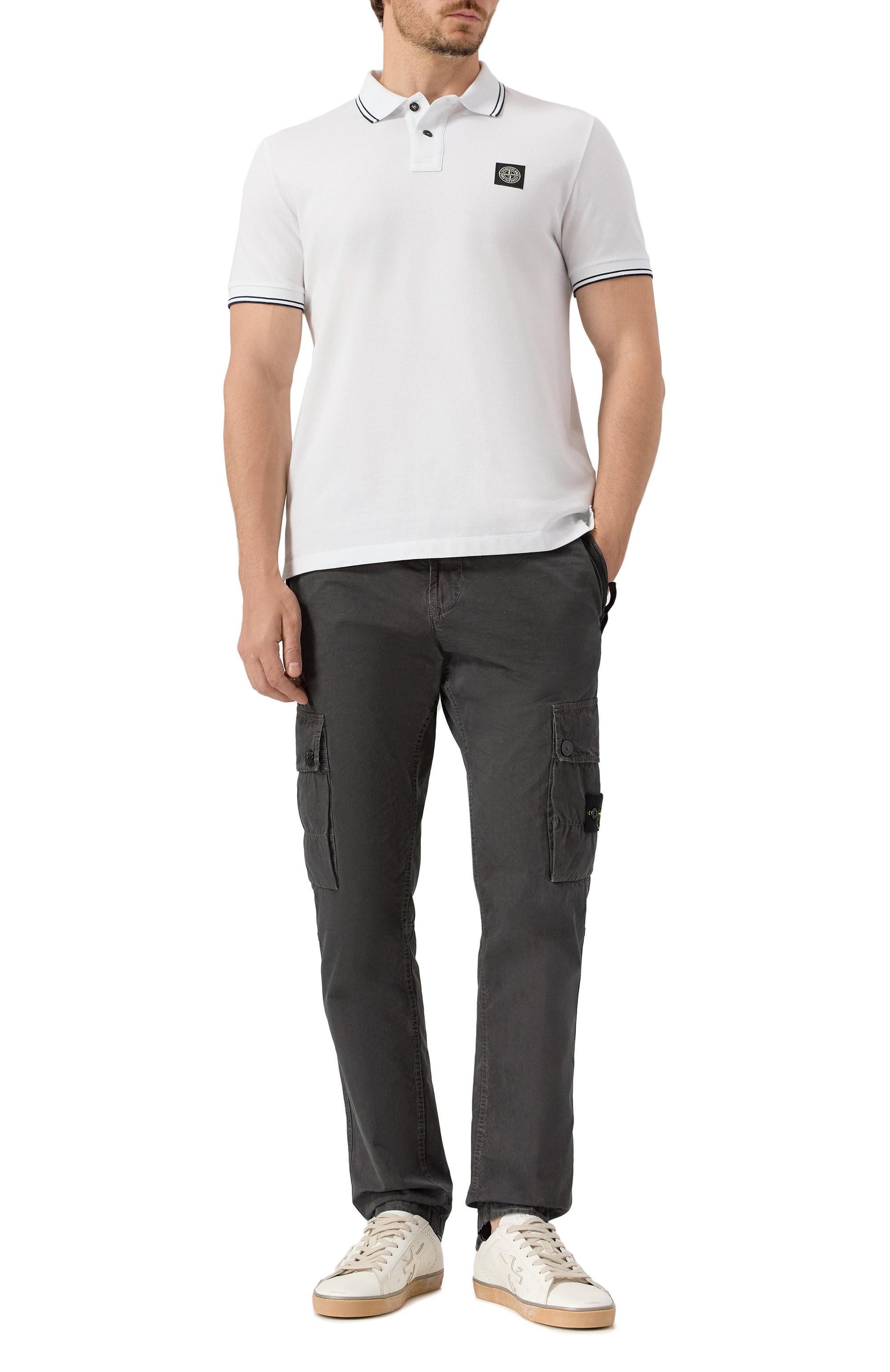 Хлопковое поло STONE ISLAND, арт. K1S1522002SCS0018, фото 2