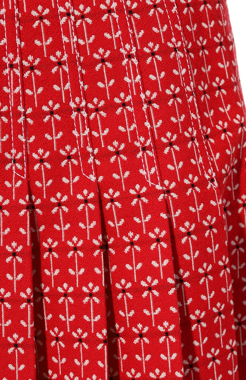 Юбка из хлопка и шерсти GUCCI красного цвета по цене 141120 руб., арт. 633220 ZAFBK, фото 5 Юбка из хлопка и шерсти GUCCI, арт. 633220 ZAFBK, фото 5