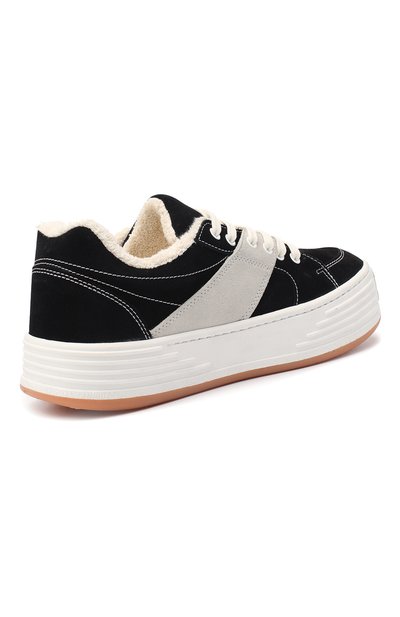 Замшевые кеды PALM ANGELS, арт. PMIA051F20LEA0011001, фото 4