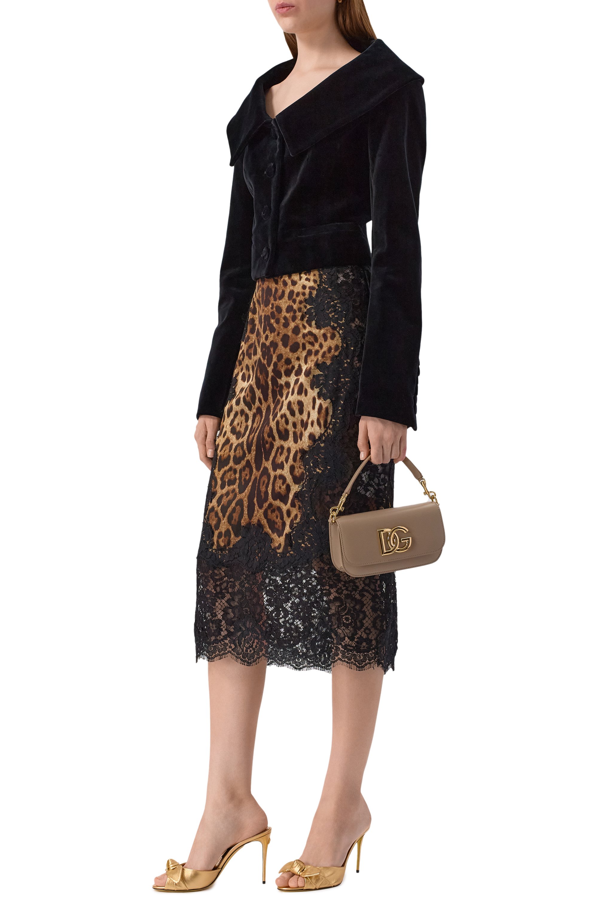 Кожаные мюли keira 105 DOLCE & GABBANA золотого цвета по цене 96050 руб., арт. CR1750/A1016, фото 3 Кожаные мюли keira 105 DOLCE & GABBANA, арт. CR1750/A1016, фото 3