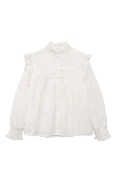 Хлопковая блузка CHLOÉ, арт. C20197/6A-12A