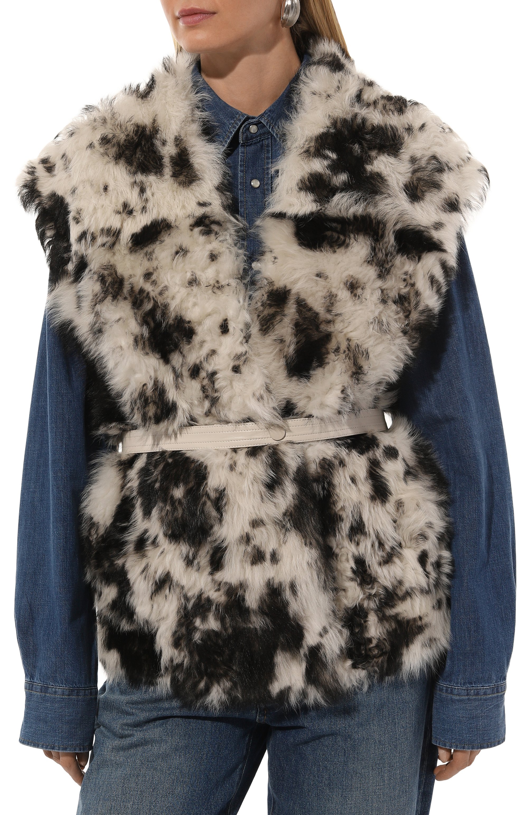 Двусторонний жилет из меха овчины VENERA M., арт. YLKBP, фото 3