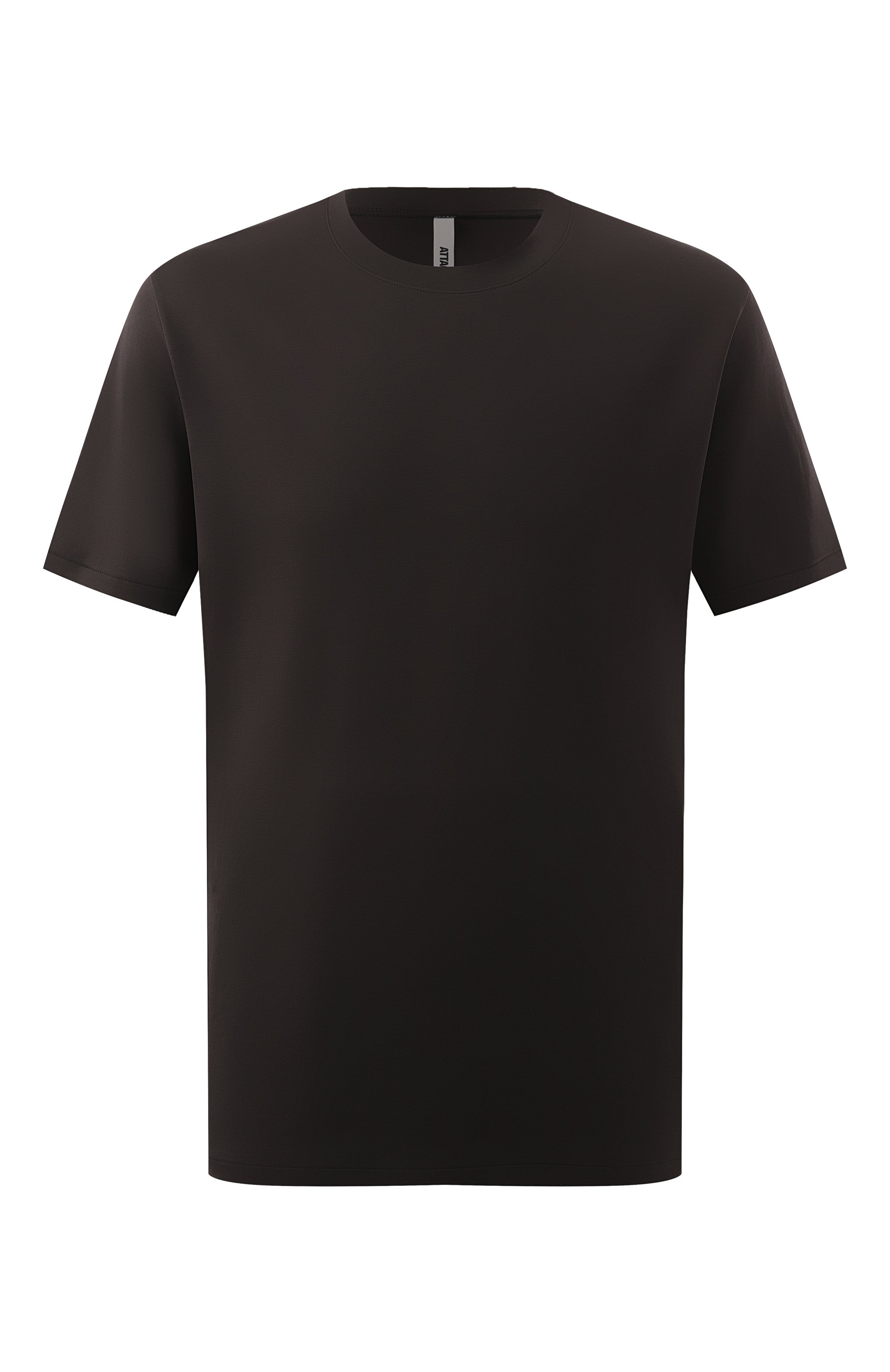 Хлопковая футболка ATTACHMENT темно-серого цвета по цене 22100 руб., арт. AJ42-055, фото 1 Хлопковая футболка ATTACHMENT, арт. AJ42-055, фото 1