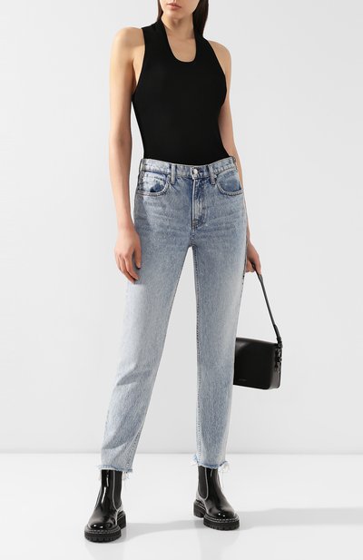 Топ из вискозы HELMUT LANG черного цвета по цене 29950 руб., арт. J06HW704, фото 2 Топ из вискозы HELMUT LANG, арт. J06HW704, фото 2