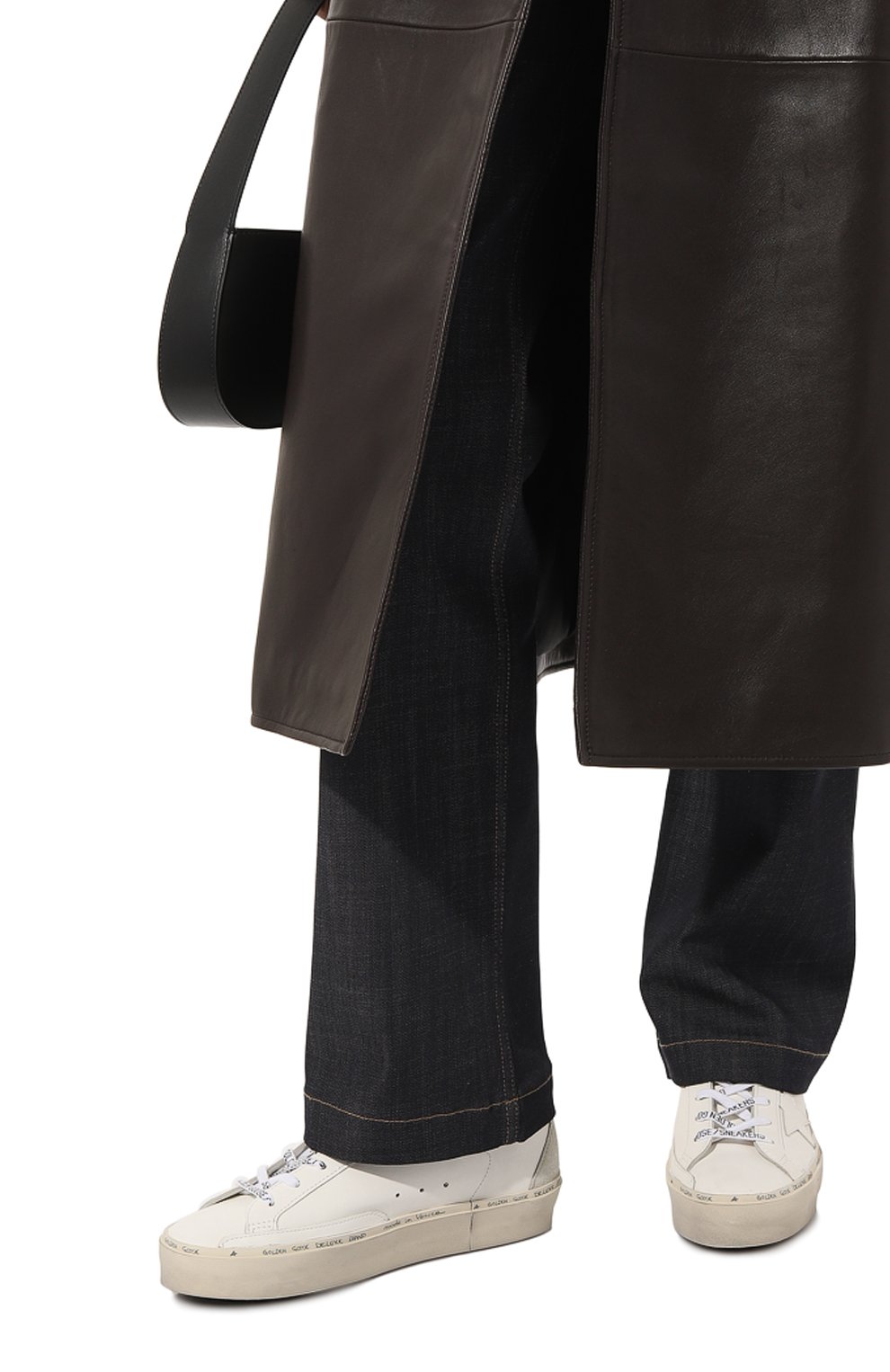 Кожаные кеды hi star GOLDEN GOOSE DELUXE BRAND, арт. GWF00119/F002439, фото 3