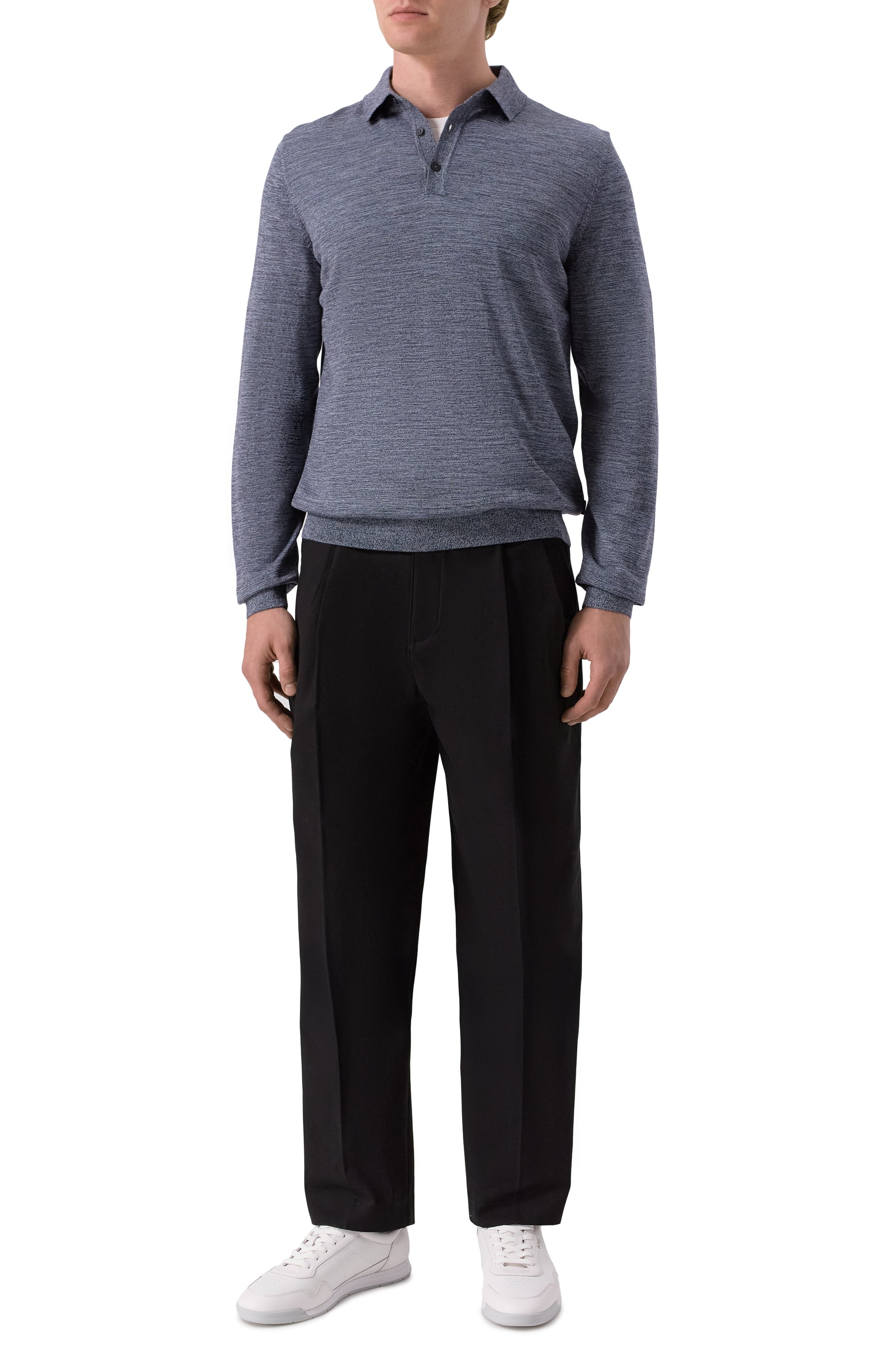 Шерстяное поло BOSS, арт. 50476355, фото 2