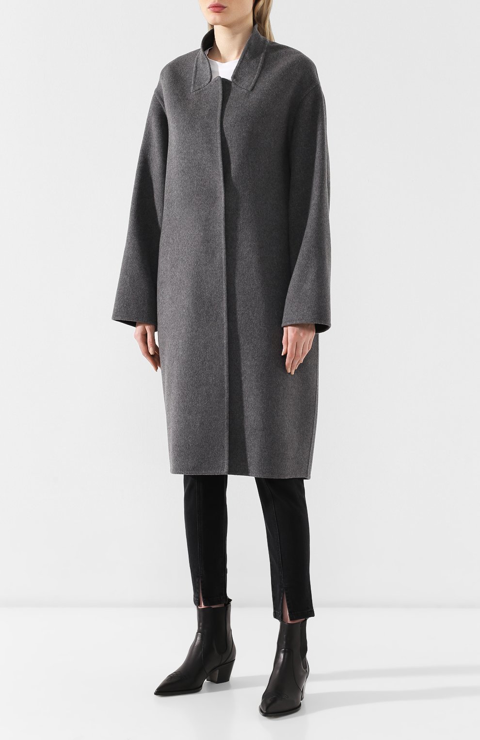 Шерстяное пальто STELLA MCCARTNEY серого цвета по цене 118000 руб., арт. 548701/SMB09, фото 3 Шерстяное пальто STELLA MCCARTNEY, арт. 548701/SMB09, фото 3