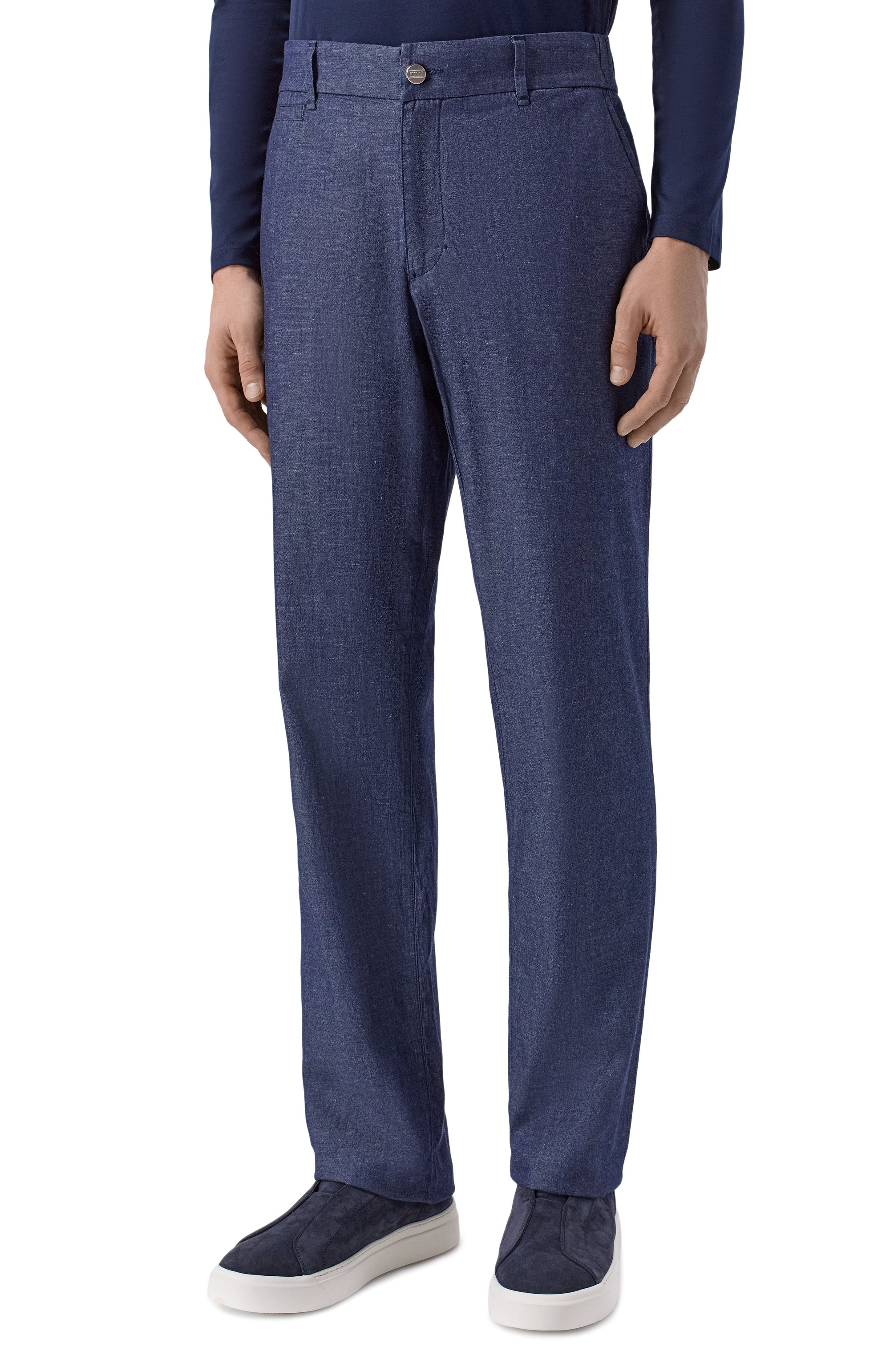 Брюки из хлопка и льна ZILLI, арт. CP801BM0109VHST00, фото 3