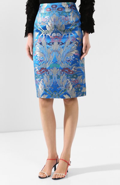 Юбка из смеси шелка и льна DRIES VAN NOTEN, арт. 201-10805-9053, фото 3