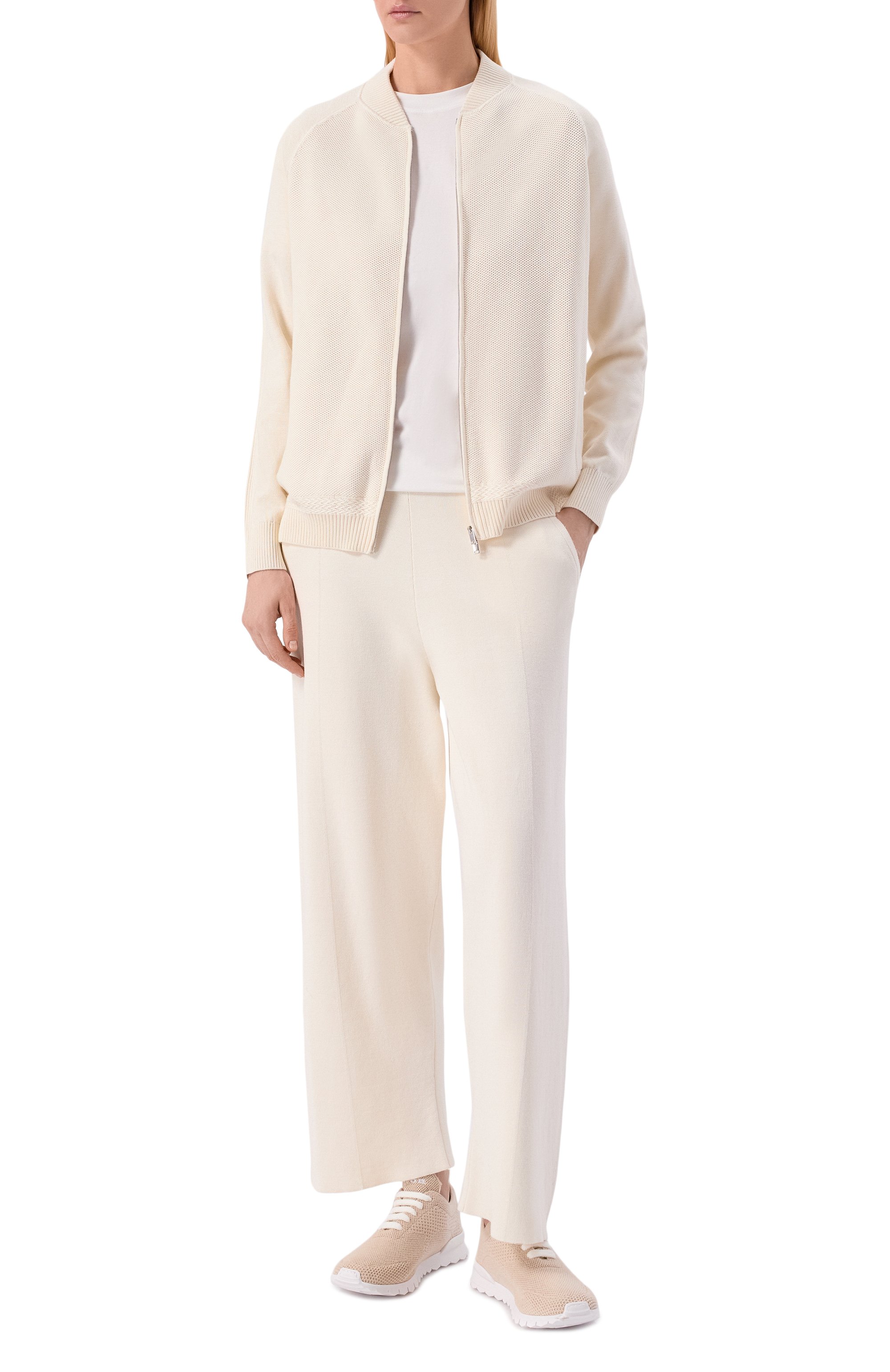 Текстильные кроссовки fit KITON светло-бежевого цвета по цене 98900 руб., арт. DSSFITSN00809, фото 3 Текстильные кроссовки fit KITON, арт. DSSFITSN00809, фото 3