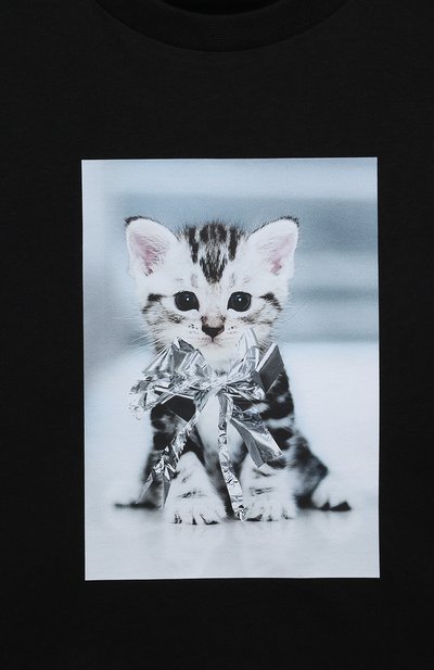 Укороченная футболка из хлопка MSGM KIDS, арт. S4MSJGTH121, фото 3