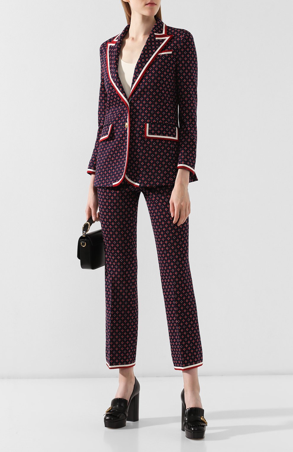 Хлопковые брюки GUCCI разноцветного цвета по цене 69950 руб., арт. 583647/ZAB7A, фото 2 Хлопковые брюки GUCCI, арт. 583647/ZAB7A, фото 2