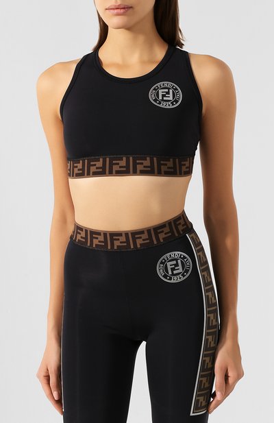 Топ FENDI черного цвета по цене 29950 руб., арт. FAF119 AB4A, фото 3 Топ FENDI, арт. FAF119 AB4A, фото 3