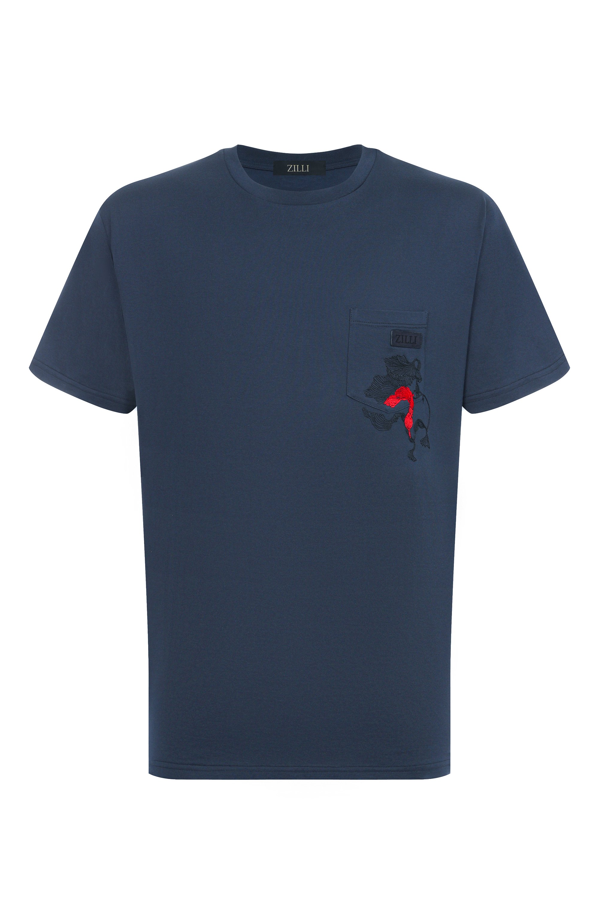 Футболка из хлопка и шелка ZILLI, арт. TSR02LM0107VFWE00, фото 1