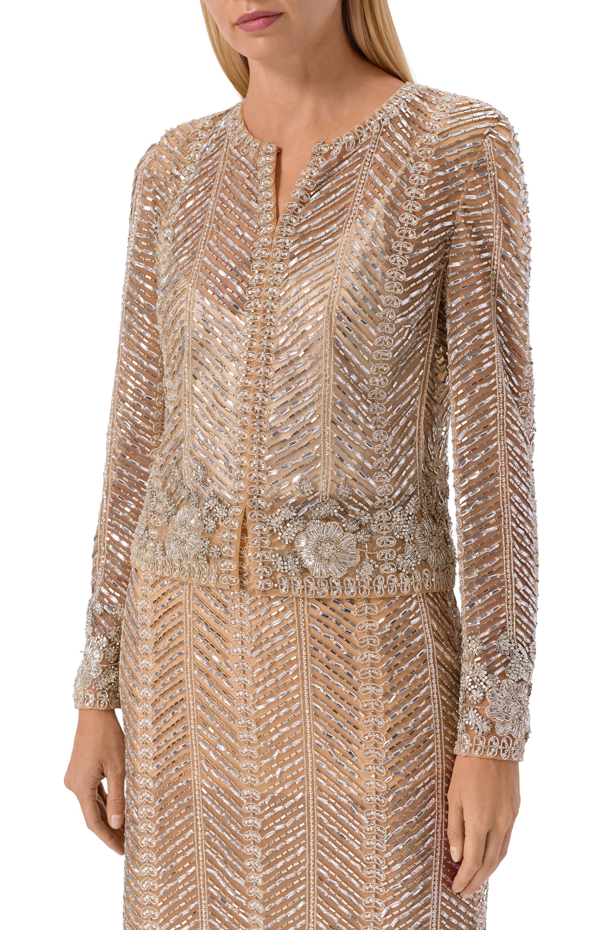 Жакет с отделкой бисером ELIE SAAB, арт. J0199NF25/BE043, фото 3