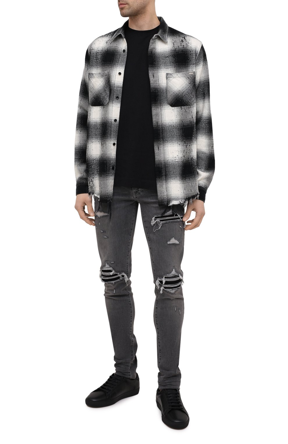 Джинсы AMIRI серого цвета по цене 116000 руб., арт. MDS009-031, фото 2 Джинсы AMIRI, арт. MDS009-031, фото 2