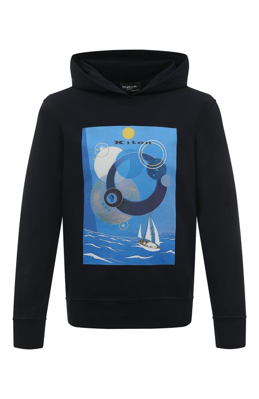 

Хлопковое худи Kiton, Синий