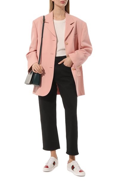 Кожаные кеды ace GUCCI, арт. 435638 A38M0, фото 2