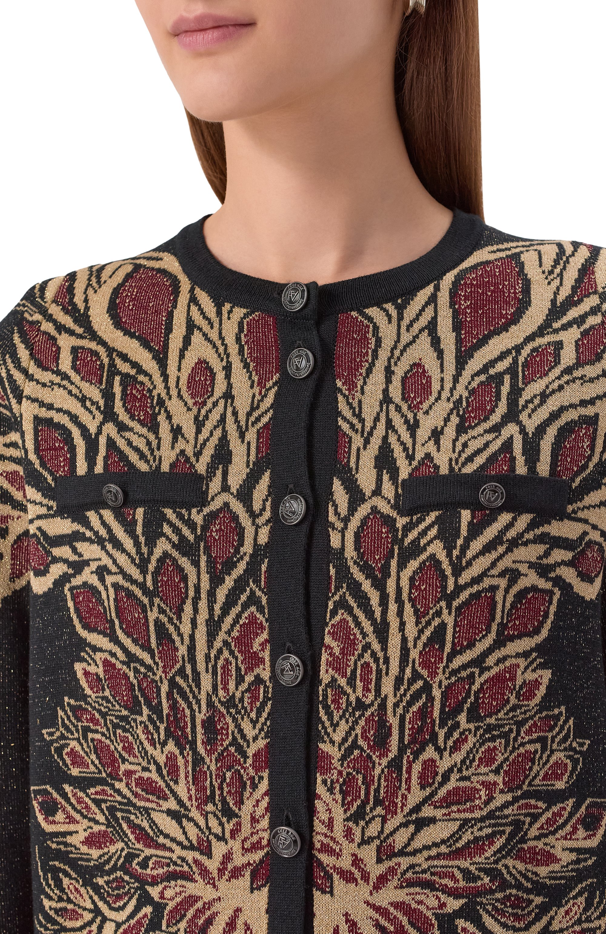 Кардиган из шелка и кашемира FREEAGE черного цвета по цене 89100 руб., арт. W26.JK142M.6977.797, фото 5 Кардиган из шелка и кашемира FREEAGE, арт. W26.JK142M.6977.797, фото 5