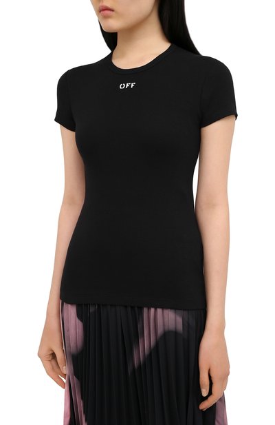 Хлопковая футболка OFF-WHITE, арт. 0WAA065R21JER001, фото 3