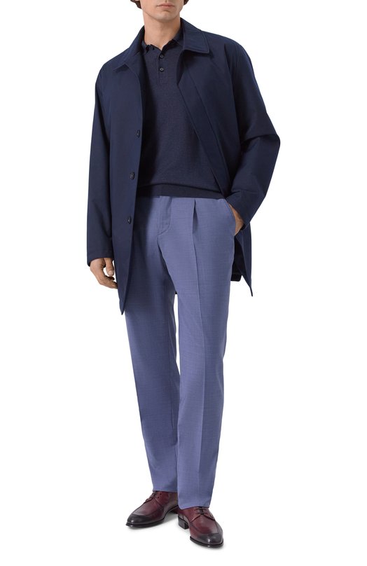 Шерстяные брюки Zilli CPPTA1M028660014U/46 Голубой  CPPTA1M028660014U/46 Фото 2