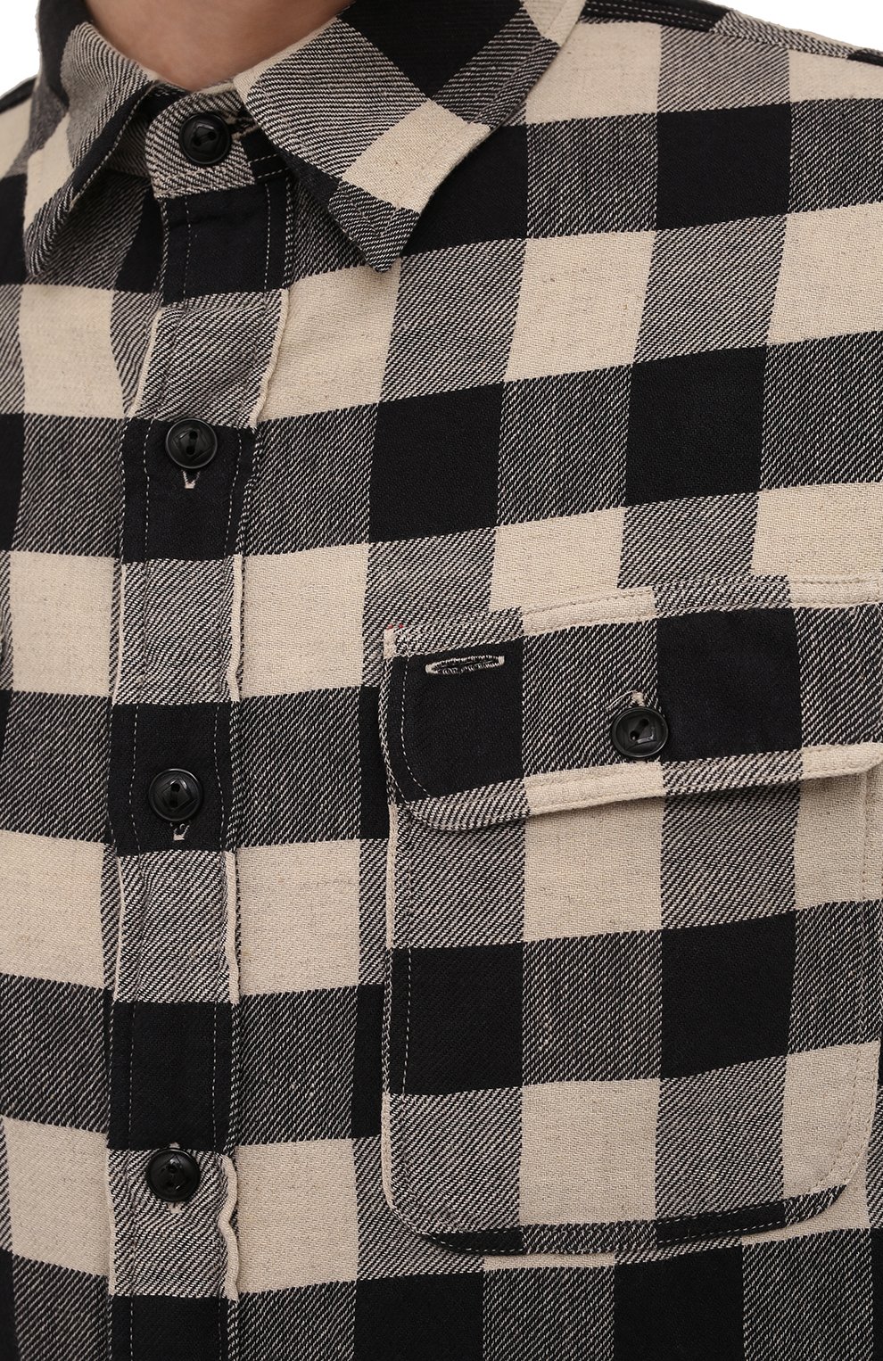 Рубашка из хлопка и льна RRL, арт. 782856993, фото 5