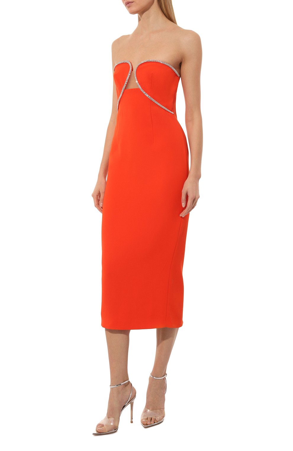 Платье с отделкой стразами SELF-PORTRAIT, арт. RS23-010M-R, фото 3