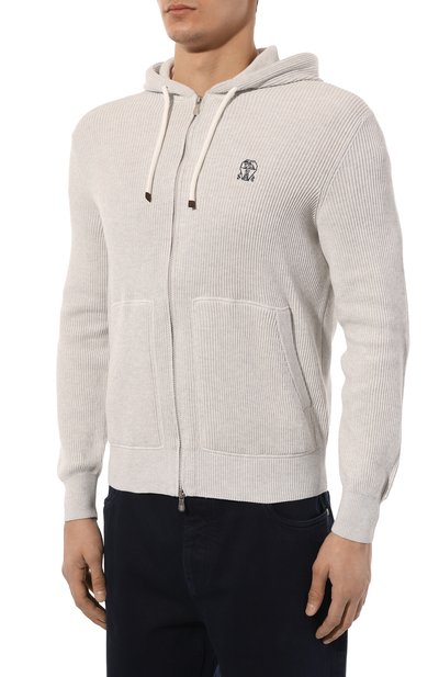 Хлопковый кардиган BRUNELLO CUCINELLI, арт. M2920B2311, фото 3