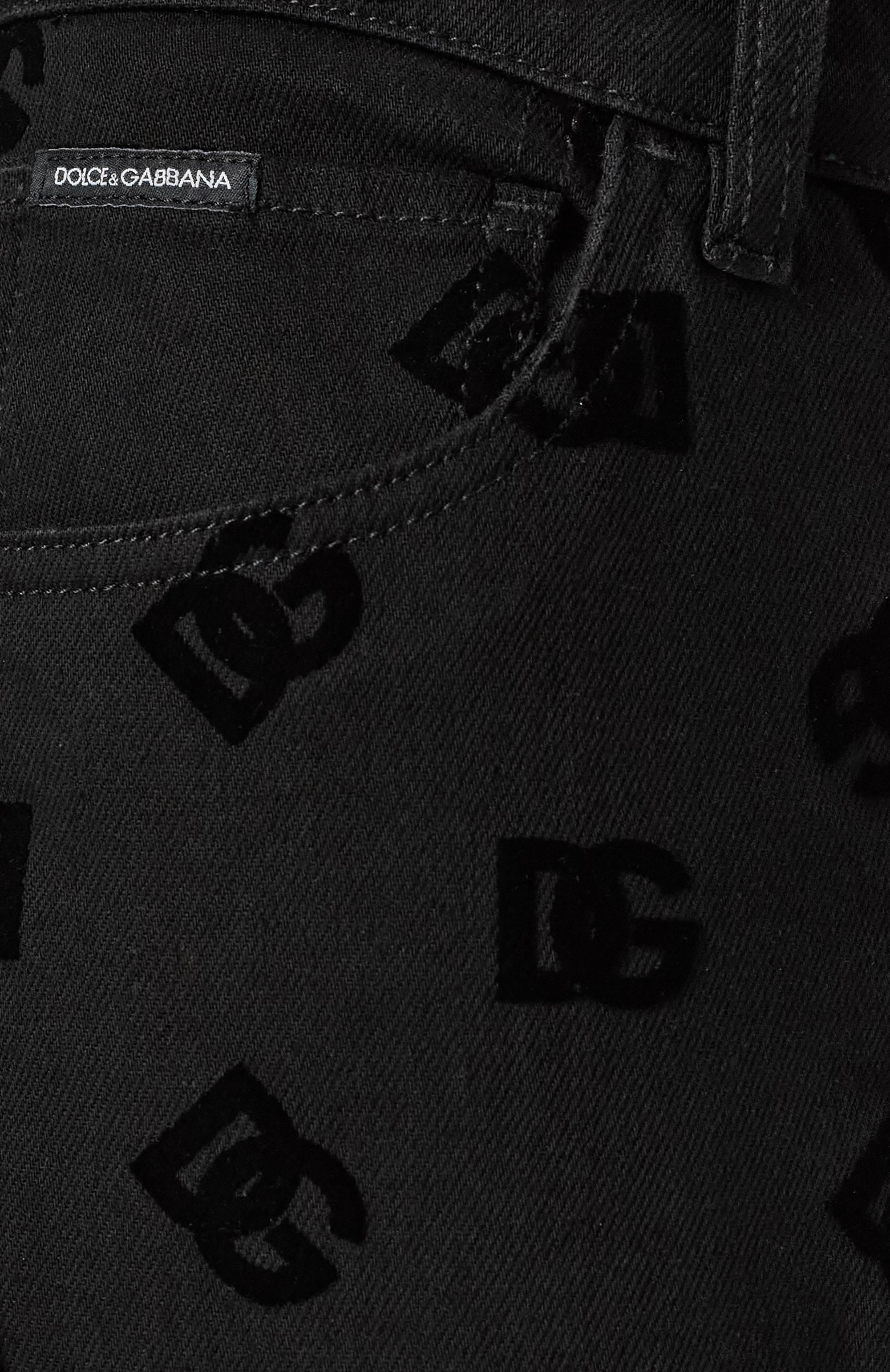 Джинсы slim DOLCE & GABBANA черного цвета по цене 126000 руб., арт. GY07CD/G8MN6, фото 6 Джинсы slim DOLCE & GABBANA, арт. GY07CD/G8MN6, фото 6
