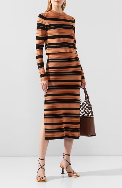 Пуловер из смеси шелка и хлопка PROENZA SCHOULER WHITE LABEL, арт. WL2027391-KS047, фото 2