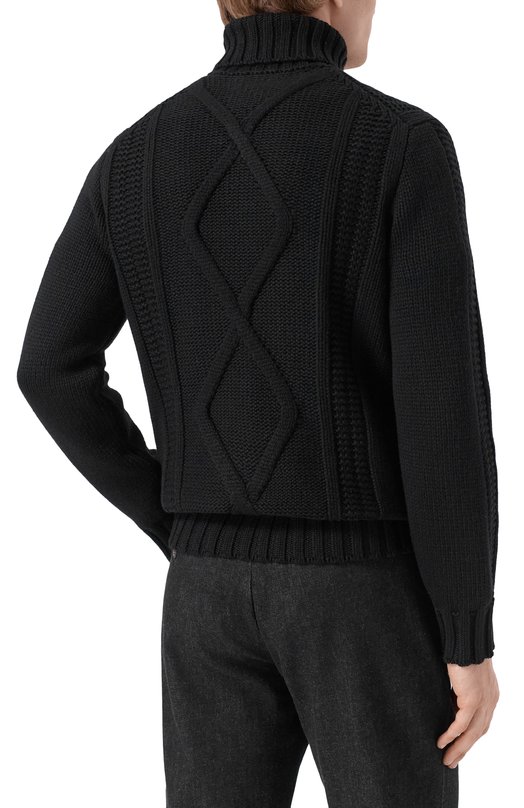 Кашемировый свитер Brunello Cucinelli MA2300903 Чёрный  MA2300903 Фото 4