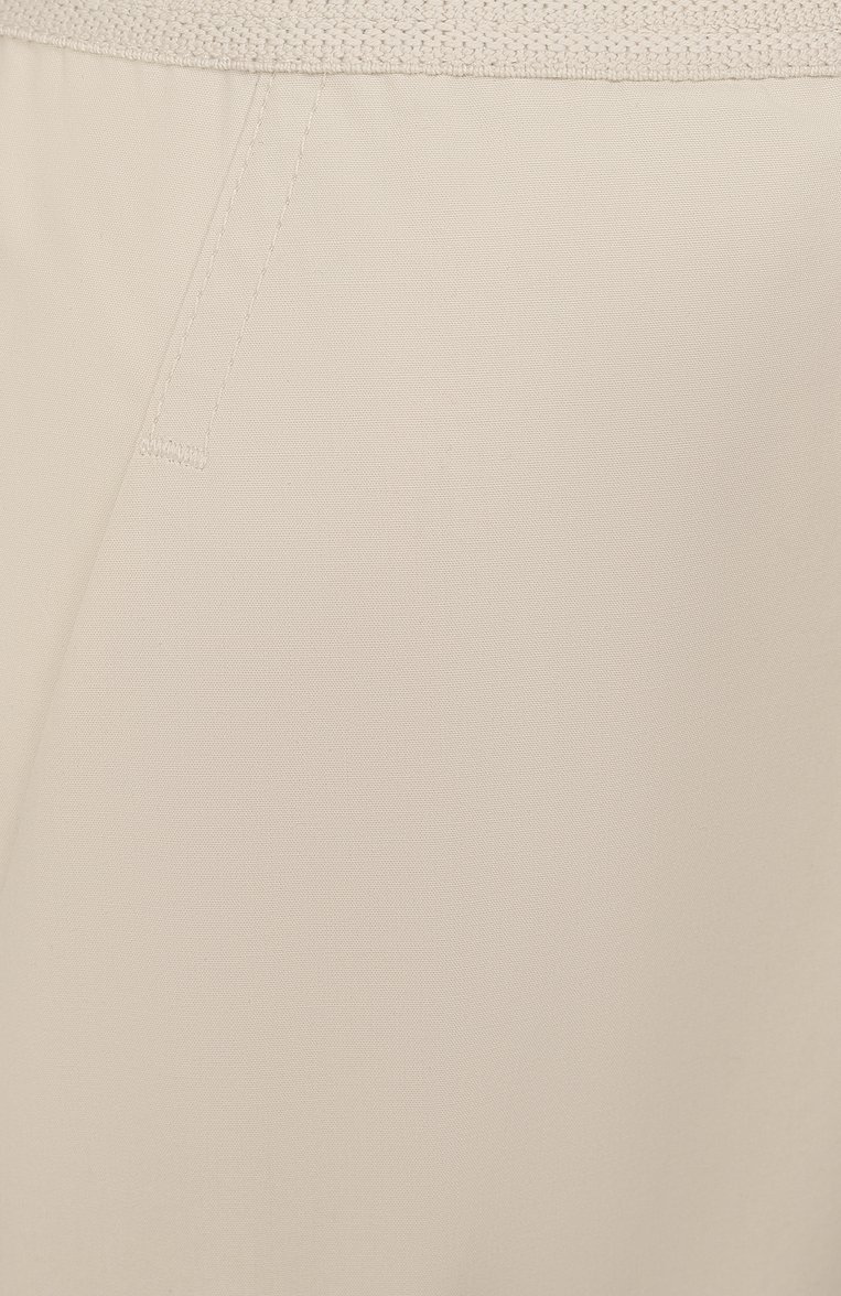 Женская хлопковая юбка RICK OWENS кремового цвета, арт. RP01E7331/P | Фото 6 (Материал внешний: Хлопок; Длина Ж (юбки, платья, шорты): Макси; Стили: Минимализм; Автоматизация состава: Проставлено; Автоматизация ТО: Проставлено)
