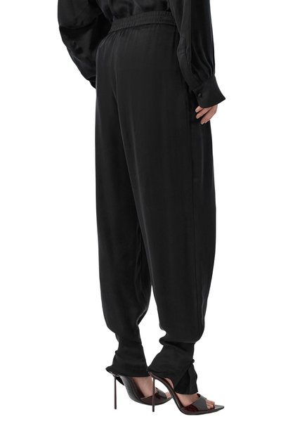 Атласные брюки THE ANDAMANE черного цвета по цене 69950 руб., арт. T200467B TNV147, фото 4 Атласные брюки THE ANDAMANE, арт. T200467B TNV147, фото 4