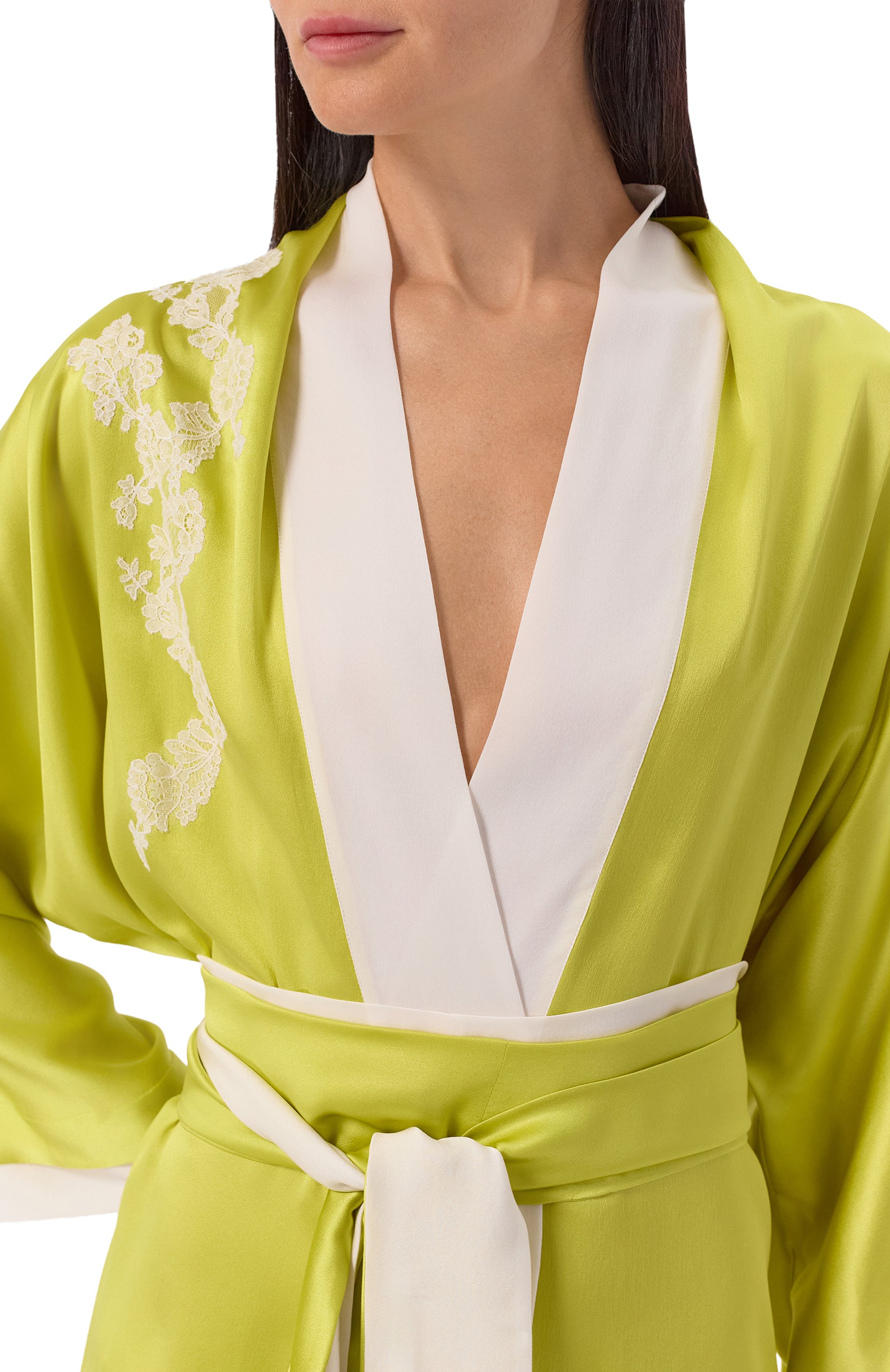 Шелковый халат CARINE GILSON, арт. AG0950HS, фото 5