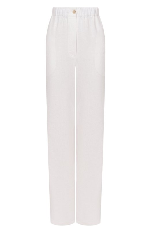 Брюки изо льна и вискозы EDOMO T006119SS25 Белый T006119SS25