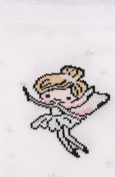 Хлопковые носки LA PERLA белого цвета по цене 2055 руб., арт. 42329/7-8, фото 2 Хлопковые носки LA PERLA, арт. 42329/7-8, фото 2