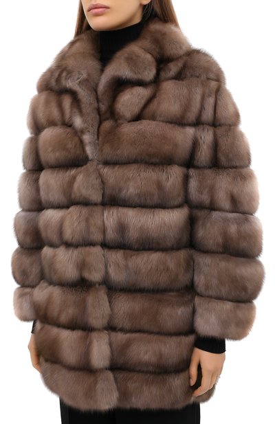 Шуба из меха соболя SIMONETTA RAVIZZA, арт. VITTY3/154V, фото 4