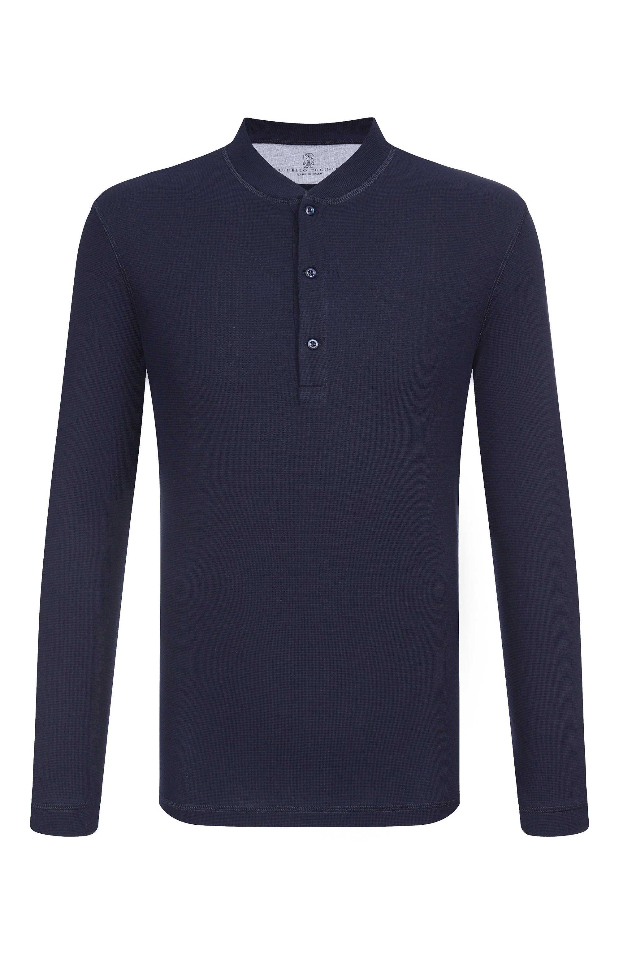 Лонгслив-хенли из хлопка и шелка BRUNELLO CUCINELLI, арт. MW8661365, фото 1