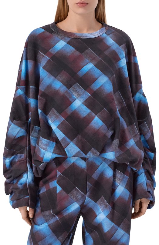 Хлопковый свитшот Dries Van Noten 011141-2614-358 Разноцветный  011141-2614-358 Фото 3